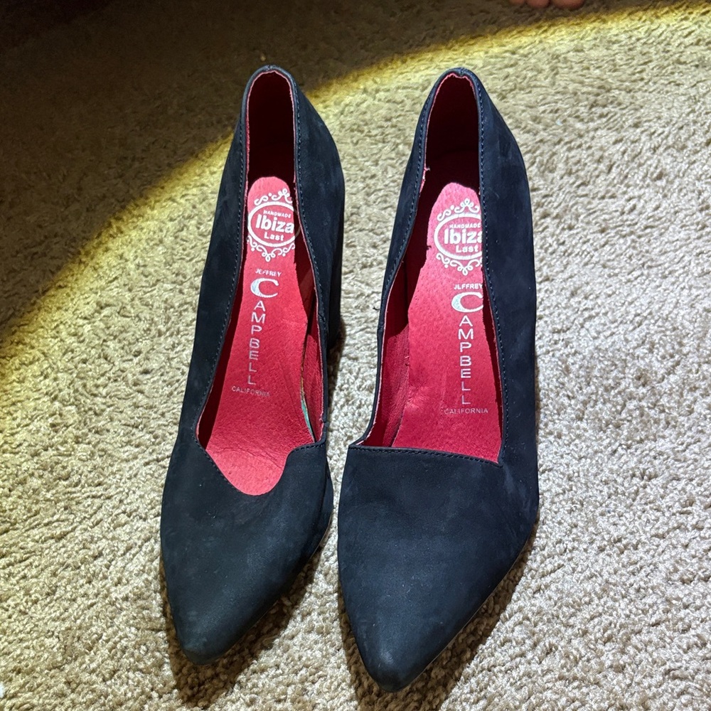 Jeffrey Campbell Black Suede Heels